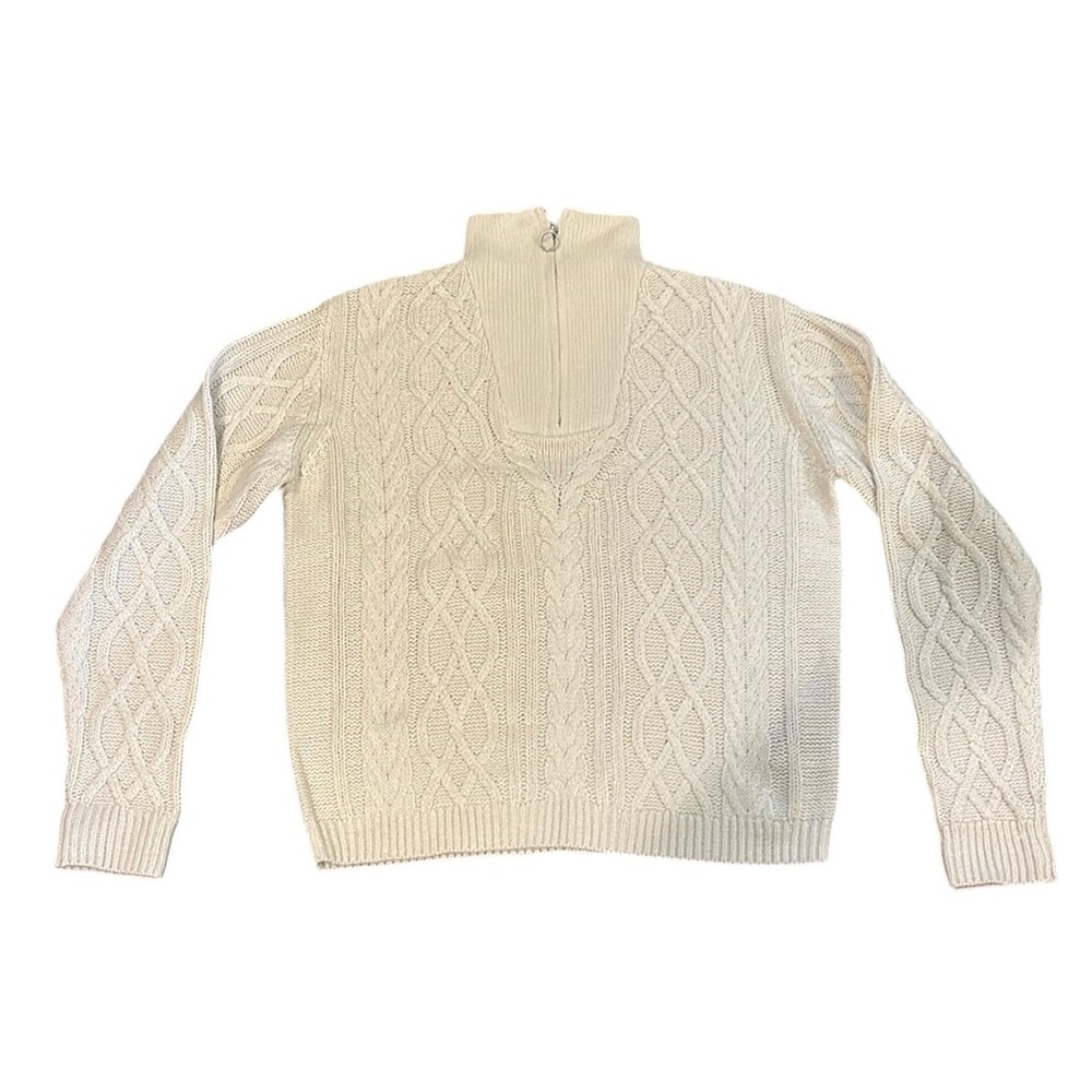 Otinka Cable Pullover In Birch - Picture 1 of 9